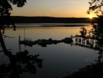 Sunrise over Sequim Bay, Quiet water and peaceful morning.