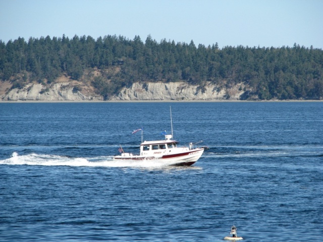 Doing some passes of the Sequim Bay State Park dock for photo opps.