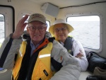 Woody, and Dee out for a ride. What a trip, celebrating their 61st anniversary.  Having a good ride!