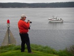 Roger taking photos for the SBYC Opening Day parade.