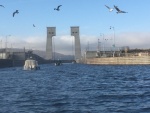 Entering the John Day Lock