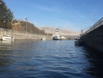 The Tug Mary B joining us in The Dalles Lock