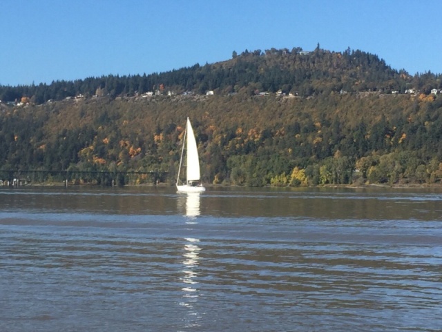 Sailboat near Port Hood River