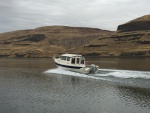 Pounder on the Snake River with a neat Railroad bridge in the background