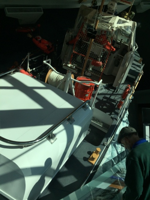 USCG Surfboat display in Museum