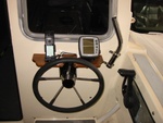 Cockpit helm station.