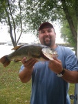 Bass catch while trolling for Northerns