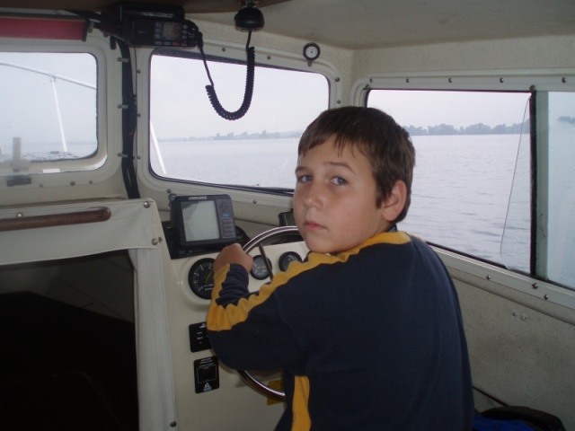 Ben at the helm 