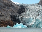 North Sawyer Glacier scrubbing the rock walls