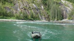 photo taken just after climbing up through the Fords Terror tidal rapids to leave inlet from threat of another rock fall