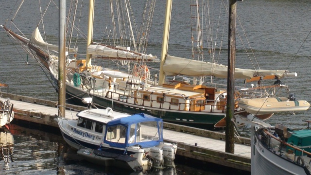 Hard to shine docked beside this beauty