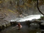 Jay in the Warm Springs Bay hot springs