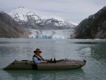 Jay in front of Dawes Glacier