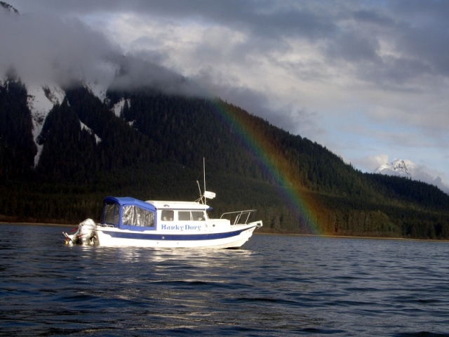 rain bow in Port Fredrick