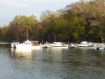 Blue Days, Molly Brown, Meri Aura and Out2C at De Leon Springs state park waiting for pancakes. 