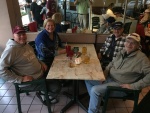 Crew from Midnight Flyer and Alma\'s two enjoying some good German Food in Sanford.