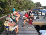 Some dock socializing