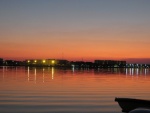 Our last meal of the trip, sunset just off Sanford, Lake Monroe.