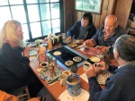 Another table of C-Brats at the Pancake Restaurant.