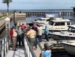 Meeting on the Sanford West Basin Dock