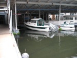 She is in the water!  Our brand new baby gets wet!  Sportscraft Marina - Oregon City