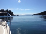 Heading out of Pedder Bay