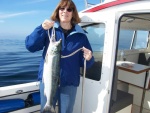 Susan at Port Angeles on a beautiful day.