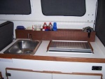 Counter Storage. fits like a glove. no fasteners or holes in the boat.