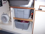 tote storage under helm seat