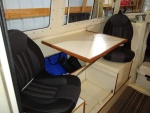 Dinette mode. Both dinette seats swivel