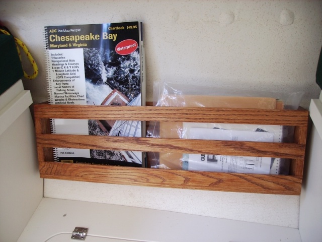 Oak Chart Rack