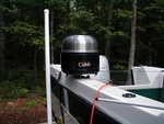 Cobb Barbeque mounted using a Magma flush mount table mount