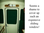 Window Shade on cabin door