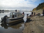 Hunting on Kobuk River. Onion Portage area...