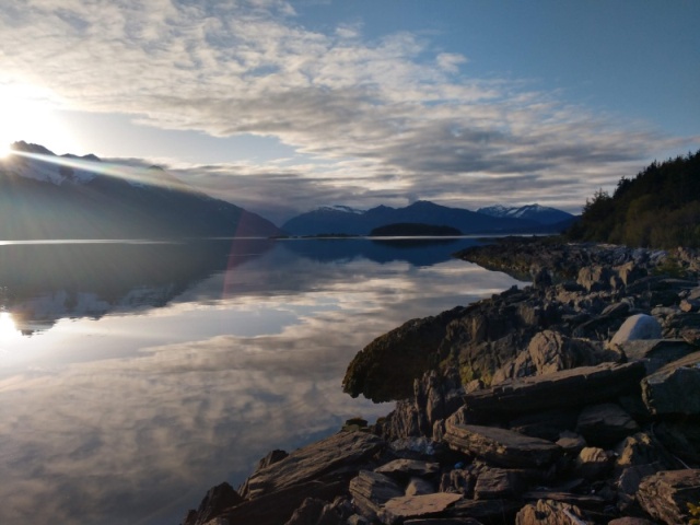 rare calm day on upper Lynn Canal