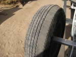 Tire wear left front