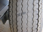 Tire wear left rear