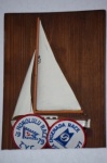 Sailboat half hull model