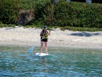 Kathy on Paddle board