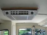 AC air handler inside--the headliner and insullation will cover up the wood frame