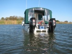 Stern View, Honda on swim step