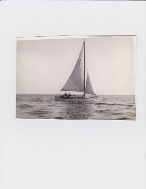 My Father\'s sail boat circa 1947