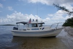 Beached at Picnic Island off ICW near Sanibel Island, FL