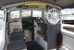 Cockpit of 19ft angler, The Guardian