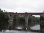 There were also lots of bridges.  This is a railroad bridge.  Almost all of the bridges were stylish like this one.  It's a French thing.