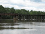 Railroad bridge, Little St Marks River.