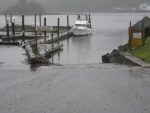 one of several launch ramps at Ucluelet the harbour has lots of places to explore and if one wants a fright go around the corner a bit to the big water. 