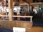 Inside the Pointe restaurant at Wikaninnish Inn West coast near Tofino.  Very expensive and worth it!
