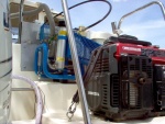 (Cygnet) High pressure compressor and Honda generator on swimstep