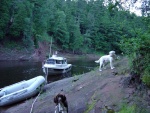 Caught in high winds we settled into to mouth of Misery River Keweenaw Peninsula, Michigan shore Superior